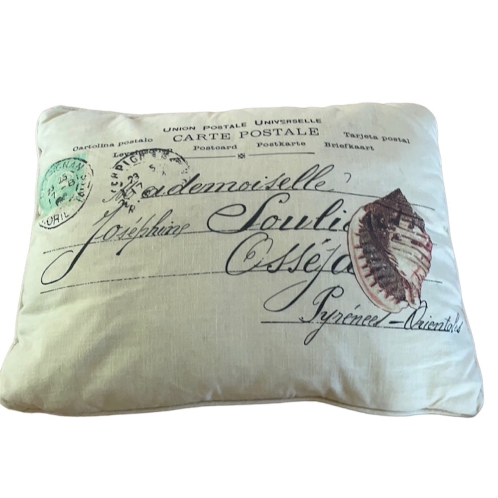 Coastal decorative pillow